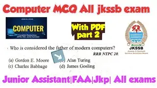 Computer for Jkp|Computer MCQ|Computer mock test|Computer for all Jkssb exams|Computer generation|