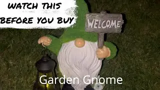 Showing The FEATURES I LOVE About This Solar Garden Gnome From Amazon *PRODUCT REVIEW*