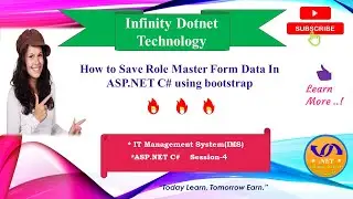 #IMS Session-4🔥save role master page in asp.net c#| IT Management System🔥#infinity Dotnet ❤️#asp.net