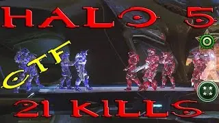HALO 5-Capture The Flag Gameplay (Killing Frenzy 21-4) (HALO 5 GUARDIANS 1080P 60FPS)