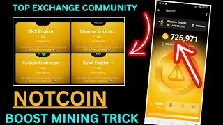 NOTcoin Unlimited MINING Trick 🔥Grow Fast🔥 Listing On Binanace Kucoin Bybit