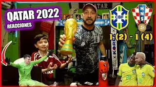 BRASIL 1 (2) CROACIA 1 (4) - Reacciones de Hinchas ARGENTINOS - QATAR 2022