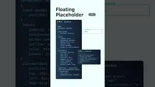 Floating Placeholder using HTML & CSS #coding #html  #css #youtubeshorts