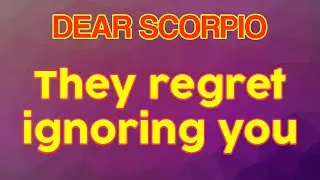 SCORPIO They regret ignoring you, July 2021 Tarot Love Reading