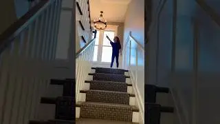 &ldquo;THERE&rsquo;S WATER RUNNING DOWN YOUR STAIRS&rdquo; 😵💦🫣 @HallieOnStage114 #shorts #prank #water #trend