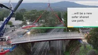 Hamilton Street bridge takes shape in Broadford, Victoria - July 2025