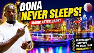 Doha After Dark 🌃 | Night Streets & Skyline Views (2025) | iam_mex
