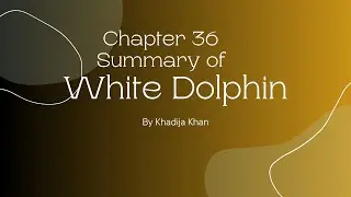 SUMMARY OF CHAPTER 36 | WHITE DOLPHIN | KHADIJA KHAN