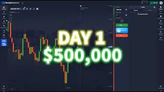 Day 1: The First Step to $500k | Binary Options Trading Project