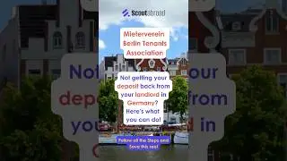 How to get deposit back from landlord in Germany #studyabroad #visa #immigration #scoutabroad