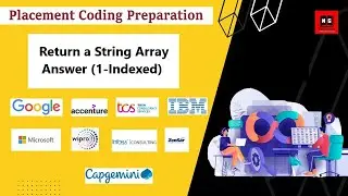 String Array Problem | Placement Preparation | Python Coding Questions for Placement