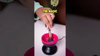 Magic Makeup Brush Cleaning Hack from Amazon #shorts #makeupbrushcleaner #amazon