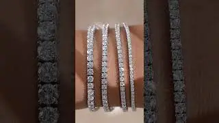 Round Cut Lab Diamond Tennis Bracelet  #iblingjewels