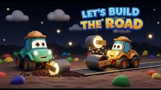 Leo the Road Roller 🚜 | Build the Road & Drive Fun | Kids Construction Cartoon | Kids Rhymes Video