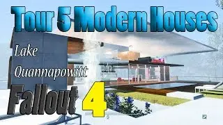 Fallout 4 Lake Quannapowitt Estates Modern House Tour