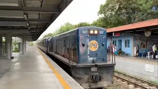 Philippine National Railways GE U15C 922 long hood forward arriving at Espa&ntilde;a, metropolitan Manila