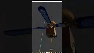 Very Wobbly Ceiling Fan with Minecraft Steve Light Kit (Roblox)