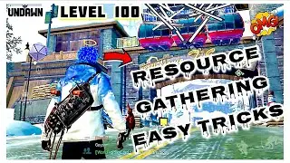 Undawn Level 100 RESOURCES GATHERING TRICKS  | SNOWY MOUNTAIN MAP #undawn #undawnlive #undawnglobal