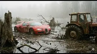 Swamp Bugatti Veyron Restoration - Unreal Transformation #car #carreview #bugatti