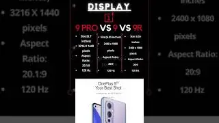 😱Oneplus 9 vs oneplus 9 pro vs oneplus 9r | #shorts
