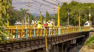 Inicio demolición de tramos colapsados del puente este de la avenida Júnior