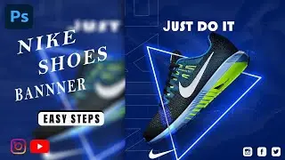 #  How to make a Products Deals/Sale Poster Design - Shoes banner Design upto Off