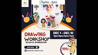Drawing workshop for kids|drawing|workshop|winter|online|bedtforkids|learn|sketches|pens