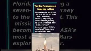 The Day Perseverance Launched to Mars #space