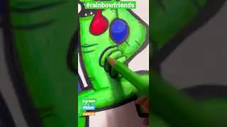 Rainbow Friends🌈how to draw green,blue,orange rainbow friends #draw#rainbowfriends#green