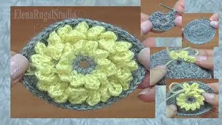 Crochet Freeform Motif Tutorial 10