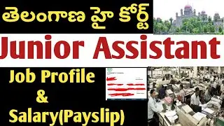 TS High Court Junior Assistant Job profile & salary! TG High Court jr.Assistant job profile & salary
