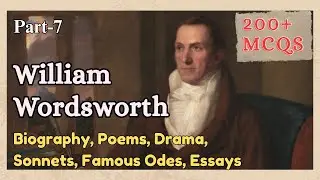 William Wordsworth MCQs Part 7 | TGT PGT UGC NET JRF LT GRADE | English Literature