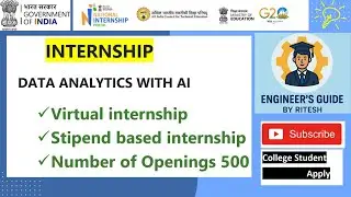 Data Analytics with AI Internship 2025 | Virtual | ₹5001 Stipend | 6 Months | Apply Now