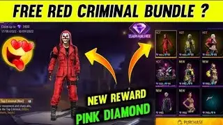 Red Criminal Bundle In Pink Diamond Store 😍 | Free Fire New Event | Pink Diamond Free Fire