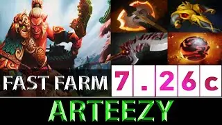 Arteezy [Troll Warlord] 947 GPM Absolute Fast Farm ► Dota 2 7.26c