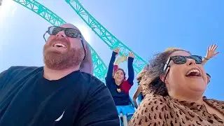 First Time Riding a Rollercoaster!