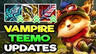 Vampire Teemo (AD sustain) got major buffs!