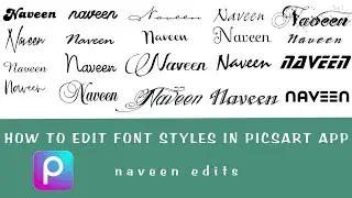 How to edit a font in picsart/naveen edits/photoshop/Font style #naveenedits #picsart #photoshop
