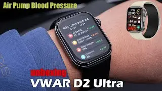 VWAR D2 Ultra Medical Grade Smart Watch Air Pump Blood Pressure ECG PPG Blood Sugar for Huawei Elder