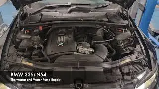 BMW 335i N54 - Thermostat and Water Pump Repair