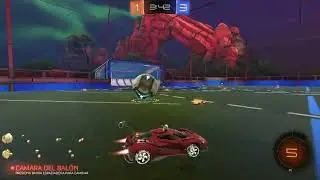 Rocket League. primer partida. 1v1. juego rapido