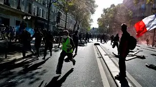 Paris climate protest turns violent