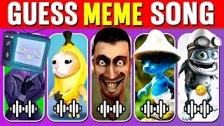 Guess The MEME Song by Emoji | Skibidi Toilet, One Two Buckle My Shoe, Skibidi Dom Dom Yes Yes