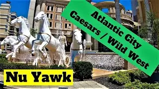 🟡 Атлантик-Сити | Прогулка по отелю и казино Caesars с посещением казино Wild Wild West!