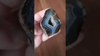 Nice Brazilian Agate With Crystal Pocket #crystals #rockhound #agate