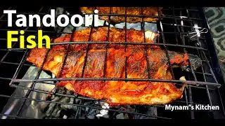 Tandoori Grilled fish😍😍 | How to make full fish fry | Mynams Kitchen