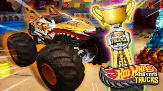 Monster Truck Challenge: Smash, Crash, and Win the Trophy! | Hot Wheels