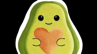 how to make paper like texture in hipaint ||🥑 avocado cartoon in #hipaint || #digitalart #redmipad