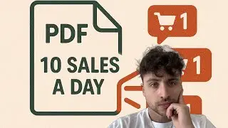 Если бы мне нужно было сделать 10 продаж в день, продавая PDF-файлы на Etsy, я бы сделал это.