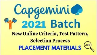 Capgemini Hiring Process 2021 - Selection Procedure,Placement Material, Test Pattern, Registration